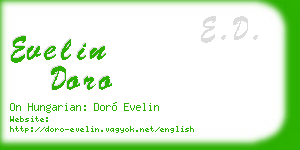 evelin doro business card